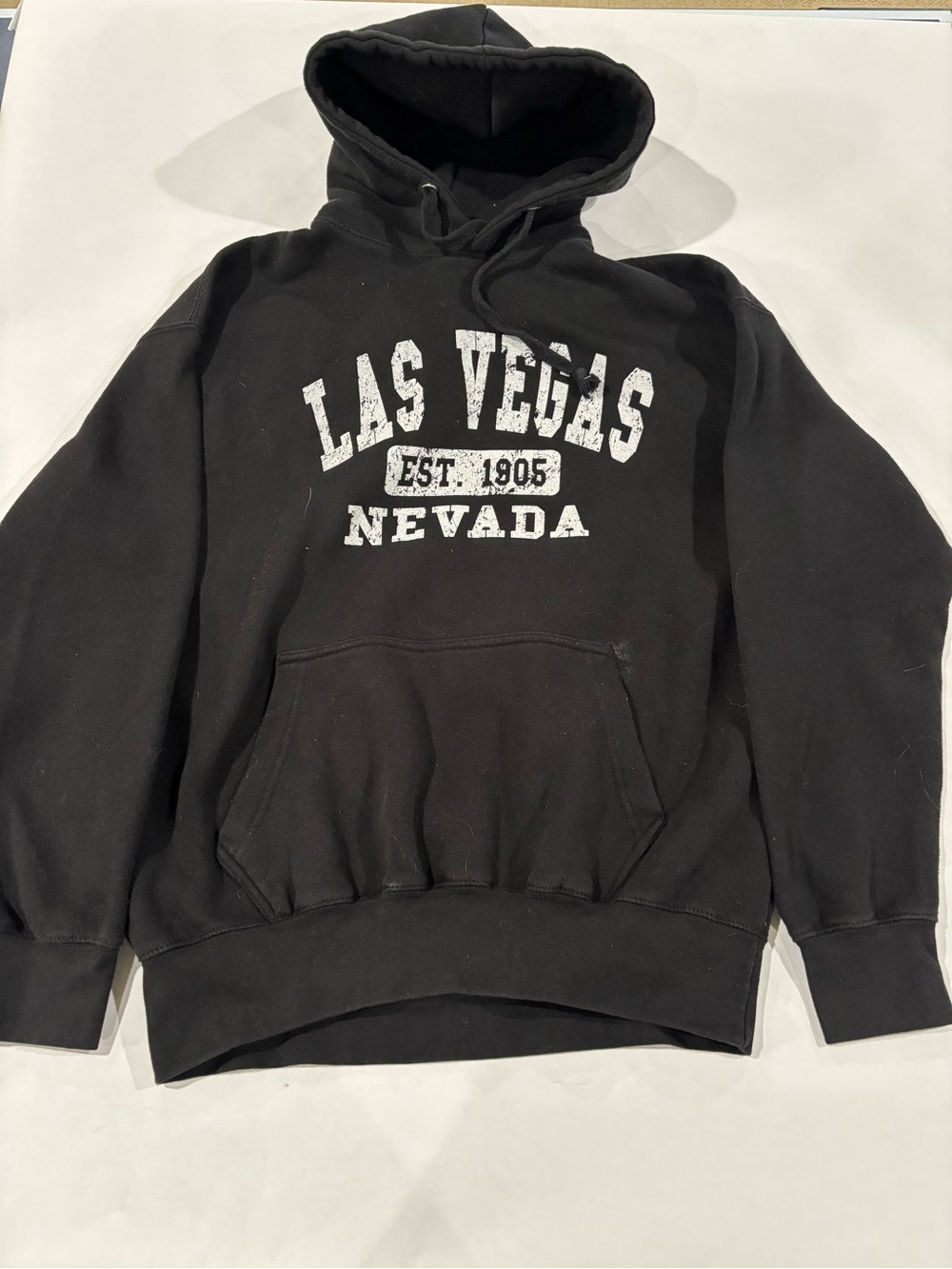 Las Vegas Nevada Graphic Black Hoodie Pullover